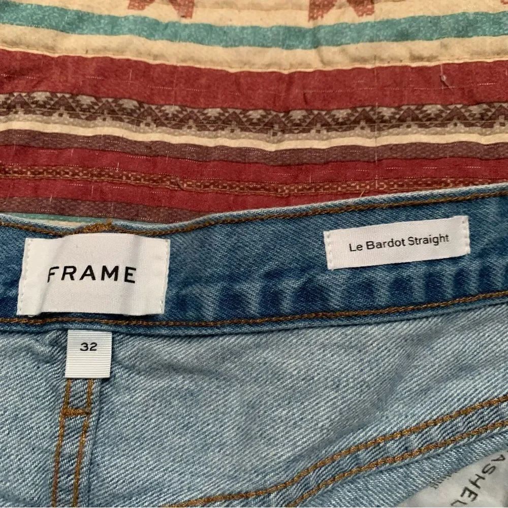 Frame High Rise Denim Shorts size 32 - Picture 2 of 5
